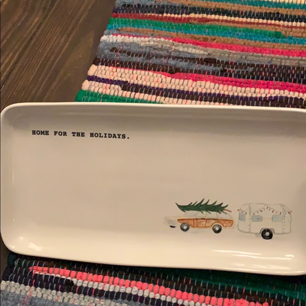 Rae Dunn NWOT Home for the Holidays Platter